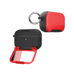 Creative Makeup Mirror Stand Holder Case (Red) for AirPods 4 / 5 (Only Ground Shipping)
