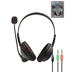 Bytech Media Headset with Microphone (BLACK) (Only Ground Shipping)