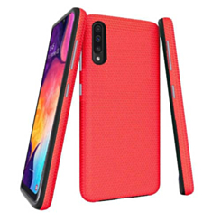 Galaxy A50s / A50 / A30s Shock Absorption Protective Dual Layer Case - RED (Only Ground Shipping)