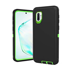 Heavy Duty Case for Galaxy Note 10 (BLACK & GREEN) (Only Ground Shipping)