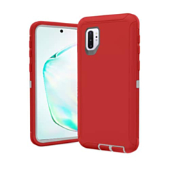 Heavy Duty Case for Galaxy Note 10 Plus (RED & GRAY) (Only Ground Shipping)