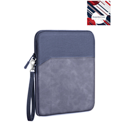 Universal 9-12 Inch Tablet Sleeve with Zipper Pocket and Wrist Strap (BLUE) (Only Ground Shipping)