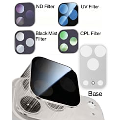 Magnetic Phone Camera Filter Kit with ND UV CPL Black Mist Filters for iPhone 17 Pro Max (SILVER) (Only Ground Shipping)