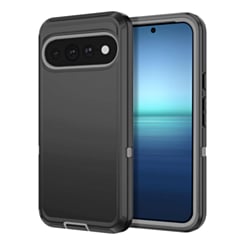 Heavy Duty Case for Google Pixel 9 Pro XL / 10 Pro XL / 11 Pro XL (Gray & Black) (Only Ground Shipping)