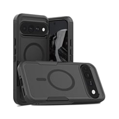 Magnetic Dual-Layer Shockproof Case (Black) for Google Pixel 9 Pro XL / 10 Pro XL / 11 Pro XL (Only Ground Shipping)