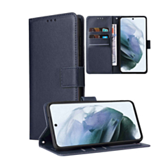 Google Pixel 9 / 9 Pro Leather Wallet Case with Card Slot - DARK BLUE (Only Ground Shipping)