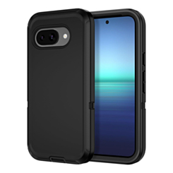 Heavy Duty Case for Google Pixel 9A (BLACK) (Only Ground Shipping)