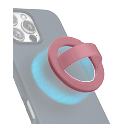 Silicone Magnetic Mount 360 Rotation Finger Smartphone Stand -SAND PINK (Only Ground Shipping)
