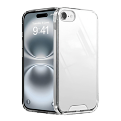 Hard Clear Case with Metal Button - CLEAR for iPhone 7 (Only Ground Shipping)