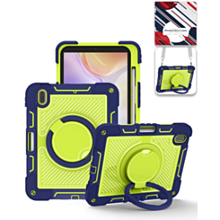 Multi-Functional Rugged Swivel Stand Case with Shoulder Strap (NAVY BLUE) for iPad 10 2022 (10.9") / iPad 11 (A16) (Only Ground Shipping)