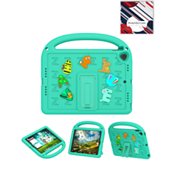Shockproof Handle Case with Charms (GREEN) for iPad 10.2" (7th / 8th / 9th) (Only Ground Shipping)