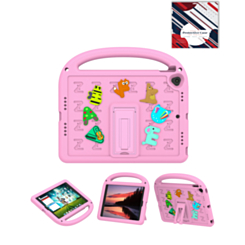 Shockproof Handle Case with Charms (PINK) for iPad 10.2" (7th / 8th / 9th) (Only Ground Shipping)