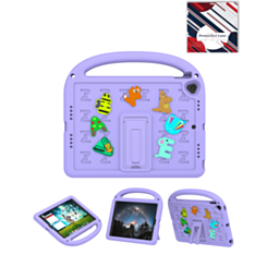 Shockproof Handle Case with Charms (PURPLE) for iPad 10.2" (7th / 8th / 9th) (Only Ground Shipping)