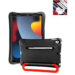 Kids Shockproof Tablet Case with Rotating Handle Stand (BLACK) for iPad 10.2" (7th / 8th / 9th) / Air 3 / Pro 10.5 (Only Ground Shipping)