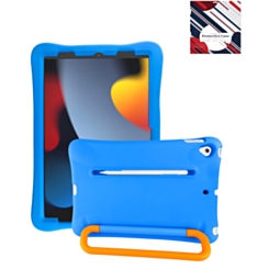 Kids Shockproof Tablet Case with Rotating Handle Stand (BLUE) for iPad 10.2" (7th / 8th / 9th) / Air 3 / Pro 10.5 (Only Ground Shipping)