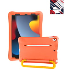 Kids Shockproof Tablet Case with Rotating Handle Stand (ORANGE) for iPad 10.2" (7th / 8th / 9th) / Air 3 / Pro 10.5 (Only Ground Shipping)