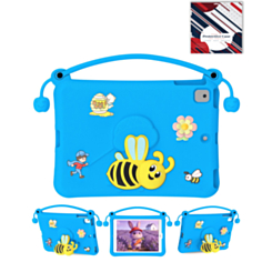 Kids Shockproof Tablet Case with Bee Handle Stand (BLUE) for iPad 10.2" (7th / 8th / 9th) / Air 3 / Pro 10.5 (Only Ground Shipping)
