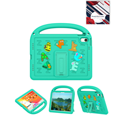 Shockproof Handle Case with Charms (GREEN) for iPad 10 2022 (10.9") / iPad 11 (A16) (Only Ground Shipping)