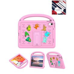 Shockproof Handle Case with Charms (PINK) for iPad 10 2022 (10.9") / iPad 11 (A16) (Only Ground Shipping)