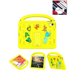 Shockproof Handle Case with Charms (YELLOW) for iPad 10 2022 (10.9") / iPad 11 (A16) (Only Ground Shipping)