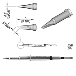JBC C115-120 Knife Cartridge 1 x 0.2