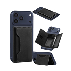 Universal Magnetic Leather Wallet (BLACK) (Only Ground Shipping)
