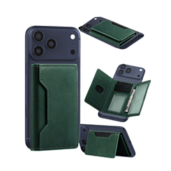 Universal Magnetic Leather Wallet (GREEN) (Only Ground Shipping)