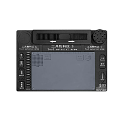 Multifunction Aluminum Alloy Sliding Mat for Trinocular Stereo Microscope (46.8 x 31.8cm) (BLACK) (Only Ground Shipping)