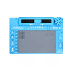 Multifunction Aluminum Alloy Sliding Mat for Trinocular Stereo Microscope (46.8 x 31.8cm) (BLUE) (Only Ground Shipping)