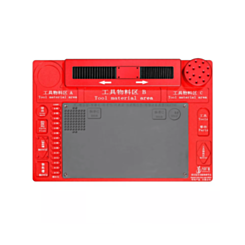 Multifunction Aluminum Alloy Sliding Mat for Trinocular Stereo Microscope (46.8 x 31.8cm) (RED) (Only Ground Shipping)