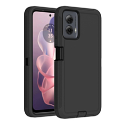 Heavy Duty Case for Moto G 5G (2023) (BLACK) (Only Ground Shipping)