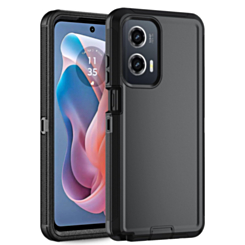 Heavy Duty Case for Moto G Stylus 5G (2024) (BLACK) (Only Ground Shipping)