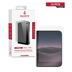QUARTZ Outer Clear Tempered Glass for iPhone Duo (Pack of 10)