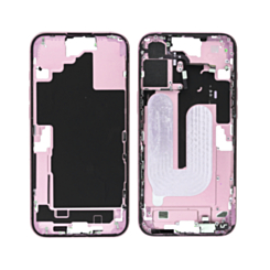 Middle Frame with Photo Capture Button and Small Parts for iPhone 16 Plus (PINK) (US Version) (OEM Pull A Grade)