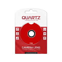 QUARTZ HD Tempered Glass with Metal Ring for iPhone Air Back Camera (GRAY)