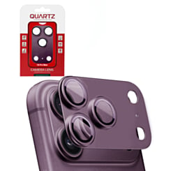 QUARTZ Metal Matte Armor with HD Tempered Glass for iPhone 18 Pro Max (Burgundy)