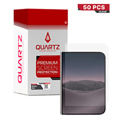 QUARTZ Outer Clear Tempered Glass for iPhone Duo (50 Pack)