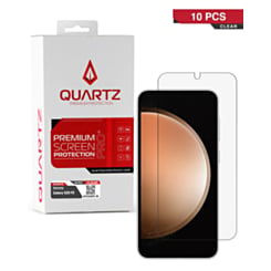 Purchase the QUARTZ Clear Tempered Glass for Galaxy S23 FE, pack of 10.
