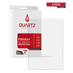 QUARTZ Clear Tempered Glass for iPad Pro 9.7 / Air 1 / Air 2 / iPad 5 / iPad 6 (Pack of 5)