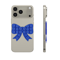 Fashion Bow Beads Silicone Suction Cup Phone Holder - DARK BLUE (Only Ground Shipping)