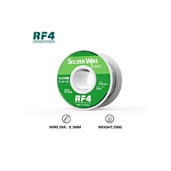 RF4 High Purity Tin Soldering Wire 63/37 - 0.3mm (200g)