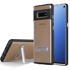 Galaxy S10 Ultra Hybrid Air Cushion Case with Kickstand- BLACK (Only Ground Shipping)