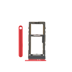 Purchase the single SIM card tray for Galaxy S10E, S10 Plus, or S10 in red.