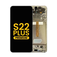 OLED Assembly with Frame for Galaxy S22 Plus (S906) (Phantom White) (Premium)