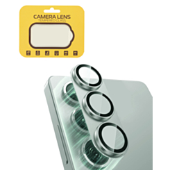 Metal Camera Lens Protector with Tempered Glass for Galaxy S25 Plus (Mint)