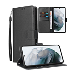 Leather Wallet Case with Card Slot (BLACK) for Galaxy S26FE (Only Ground Shipping)