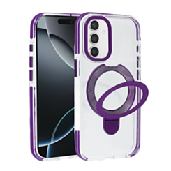 Magnetic Circle Stand with MagSafe Case for Galaxy S26FE (PURPLE) (Only Ground Shipping)