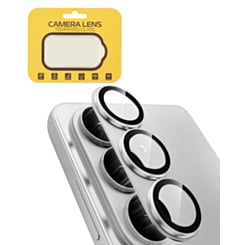Metal Camera Lens Protector with Tempered Glass for Galaxy S26 Plus (Silver Shadow)