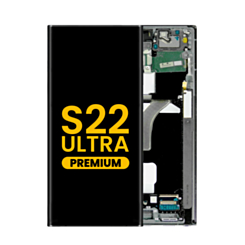 OLED Assembly with Frame for Galaxy S22 Ultra (S908) (Graphite) (Premium)