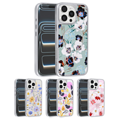 Dual Layer Flower Design Magsafe Cases for iPhone 16 Pro (Only Ground Shipping)